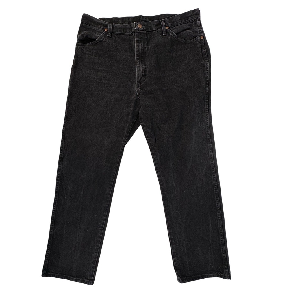 Wrangler 13MWZWK Cowboy Cut Original Fit Jeans Mens 38x32 Washed Black Denim